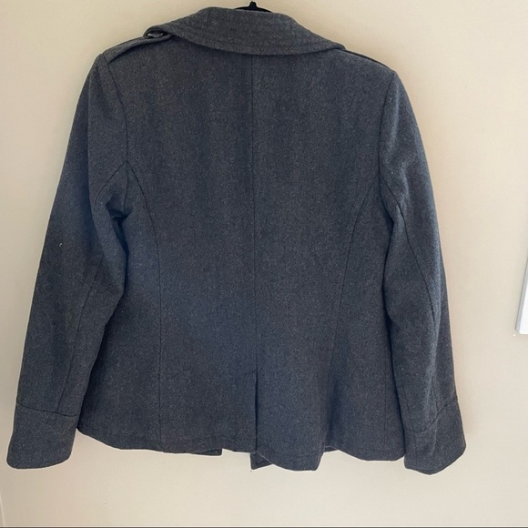 🎀 AEO, Wool Blend Women’s Double Breasted PeaCoat, Size M, - Picture 3 of 7